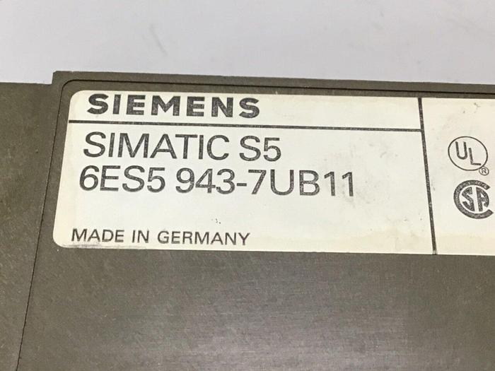 Used SIEMENS Simatic S5 6ES5 943-7UB11 #112138