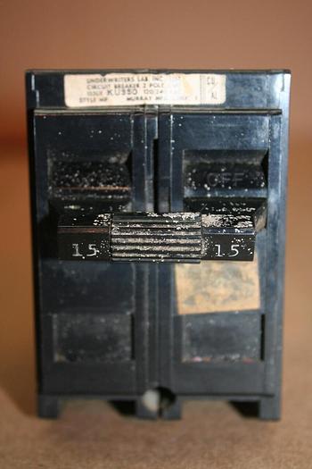 Used MURRAY 15 Amp Circuit Breaker MP152 #19381