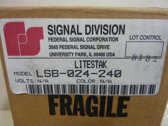 FEDERAL SIGNAL Safety Light Base LSB-024-240 #52662