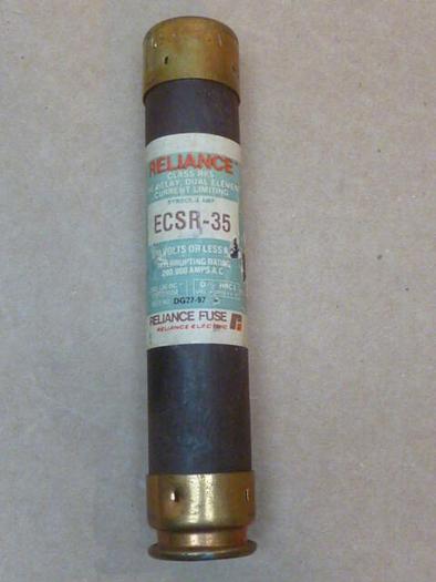 Used RELIANCE ELECTRIC 35 Amp Fuse ECSR-35RA #36137