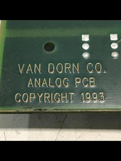 Used VAN DORN Analog Circuit Board 330025 PC330-025 Used