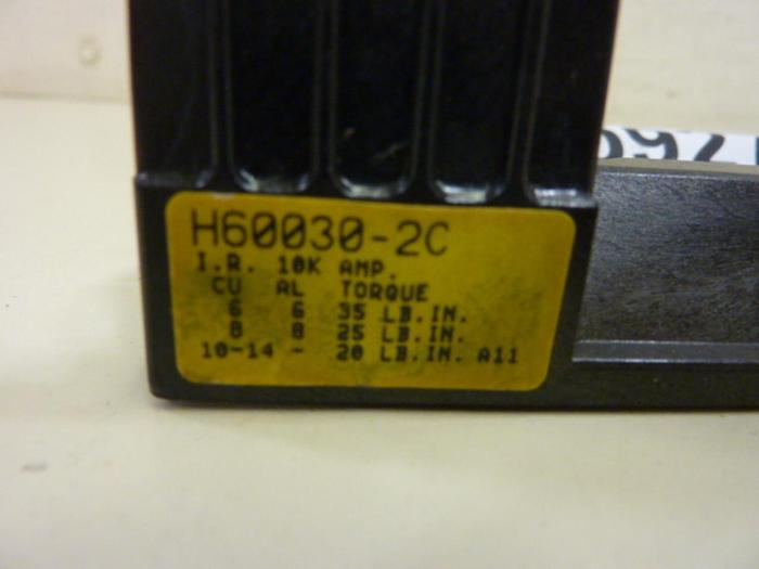 Used BUSSMANN 30 Amp Fuse Holder H60030-2C #59277