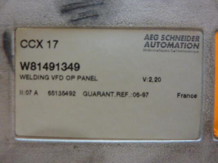 Used SQUARE D Welding Operator Panel W81491349 USED
