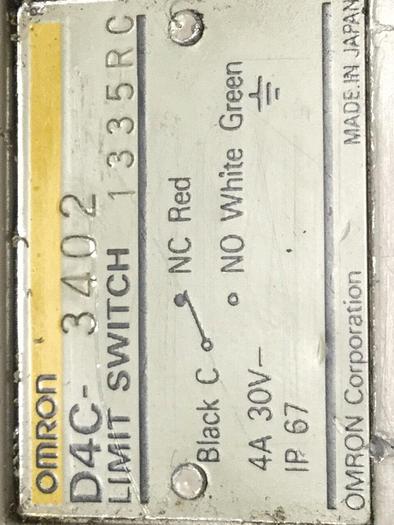 Used OMRON Limit Switch D4C-3402 #104321