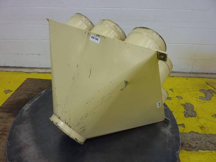 Used METAL FABRICATOR Top of Dust Collector w/ Barrel DUST744 #64744