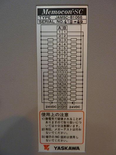 Used YASKAWA Servo Control Switch JAMSC-B1066 #23933