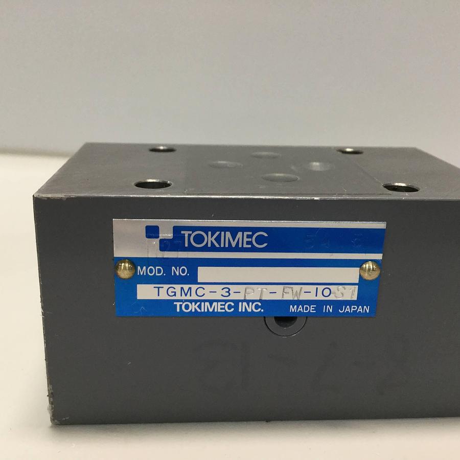 Used TOKIMEC Pressure Relief Valve TGMC-3-PT-FW-10-S1 USED