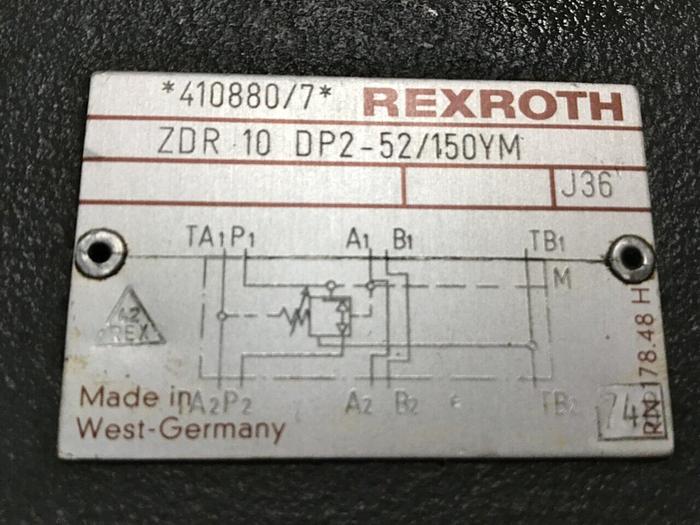Used REXROTH Valve ZDR10DP2-52/150YM #137289