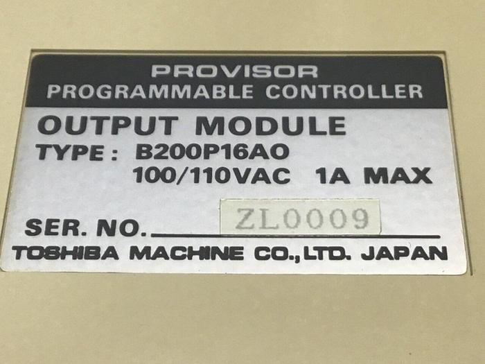 Used TOSHIBA Output Module B200P16AO #136799