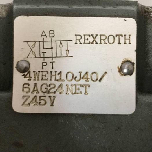 Used REXROTH Valve 4WEH10J40/6AG24NETZ45V #90244