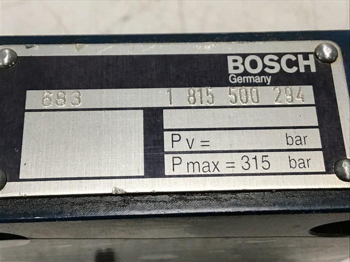 Used BOSCH Valve 1 815 500 294 #134292