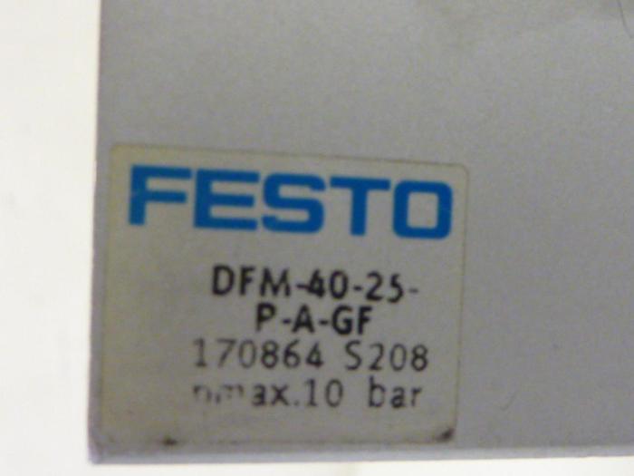 Used FESTO Pneumatic Cylinder DFM-40-25-P-A-GF #57329