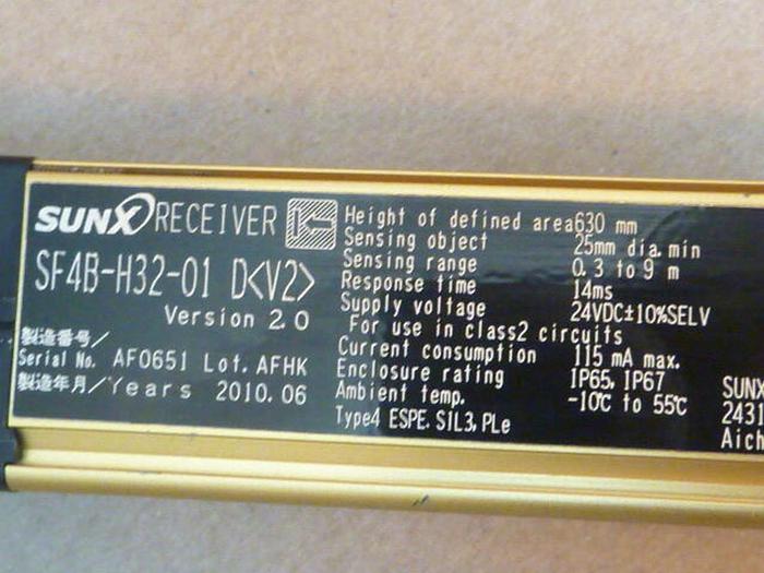 Used SUNX LTD Light Curtain Receiver SF4B-H32-01 DV2 #37056