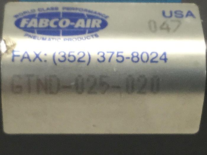 Used FABCO-AIR INC Cylinder GTND-025-020 #104859
