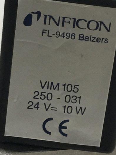 Used INFICON Gauge / Valve FL-9496 BALZERS #104206