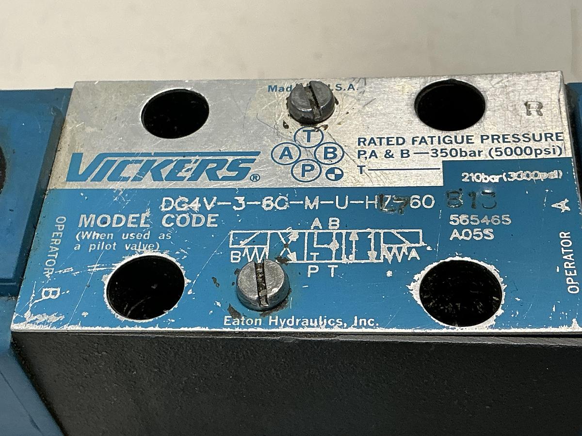 Used VICKERS DG4V-3-6C-M-U-HL7-60 813
