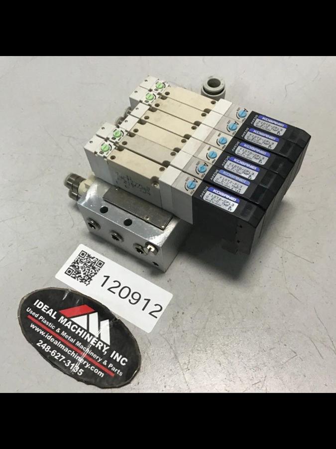 Used KOGANEI Solenoid w/ Valves F10M7AJ #120912