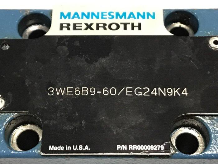 Used MANNESMANN REXROTH Hydraulic Valve 3WE6B960/EG24N9K4 #126861