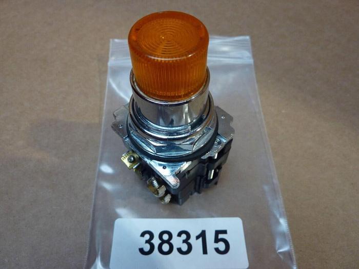 Used CUTLER HAMMER Indicator Light 10250T-AMBER #38315