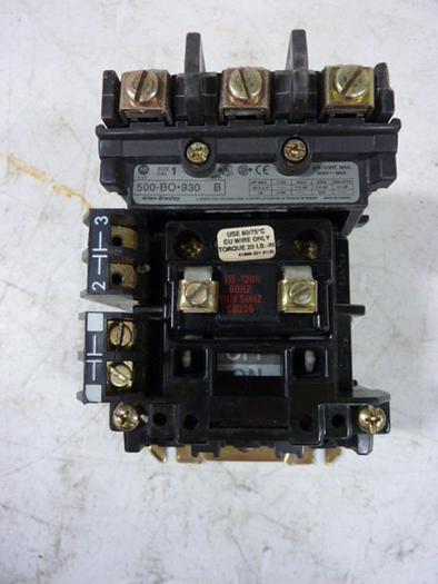 Used ALLEN BRADLEY Contactor 500-BO.930 SER B #58027