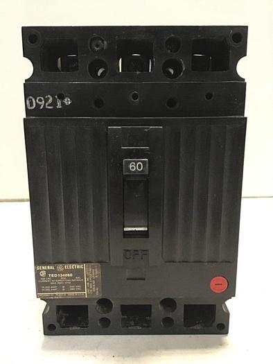 Used GE 60 Amp Circuit Breaker TED134060 #127468