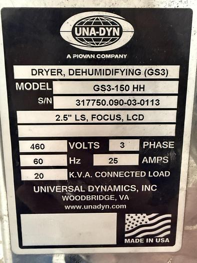 Used UNA-DYN GS3-150 HH