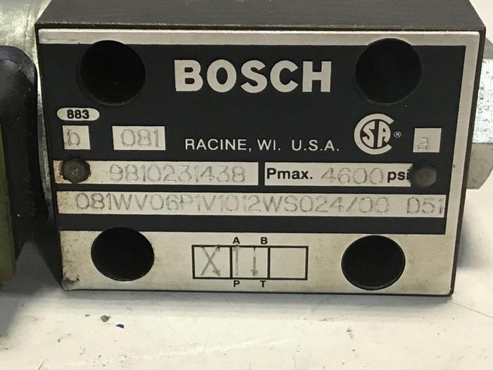 Used BOSCH Valve 9810231438 081WV06P1V1012WS024/00D51 #137669