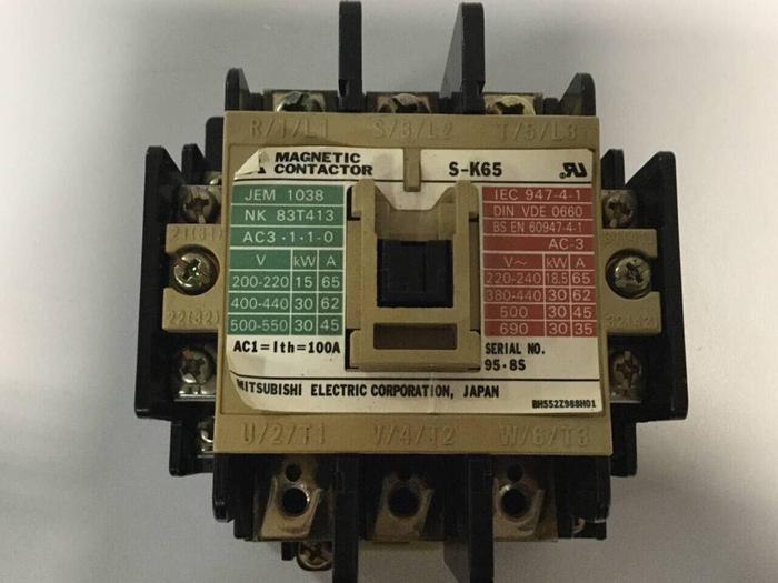 Used MITSUBISHI Magnetic Contactor S-K65 #111823
