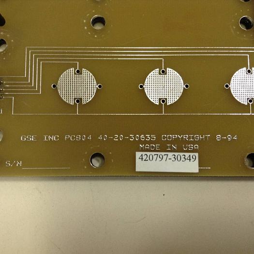Used GSE Input Control Pad 30-20-29023 #77905