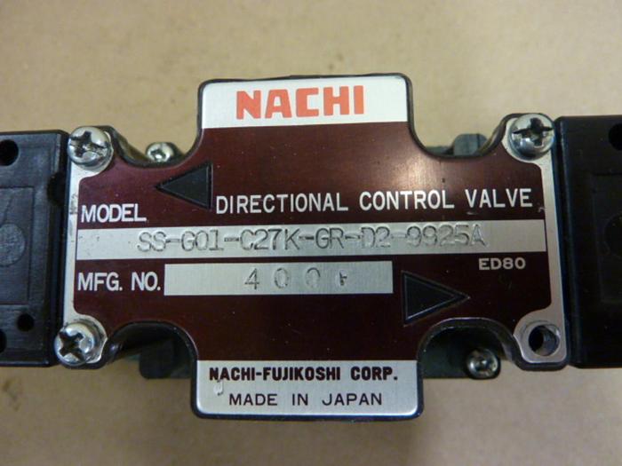 Used NACHI Directional Control Valve SS-G01-C27K-GR-D2-9925A #64577