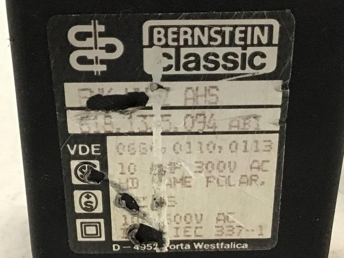 Used BERNSTEIN Limit Switch ENK-UV1Z AHS #121332