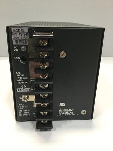 Used NEMIC-LAMBDA Power Supply PS-12-24 #100796