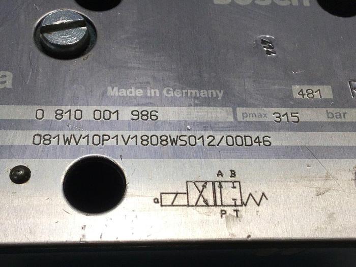 Used BOSCH Valve 0 810 001 986 Used