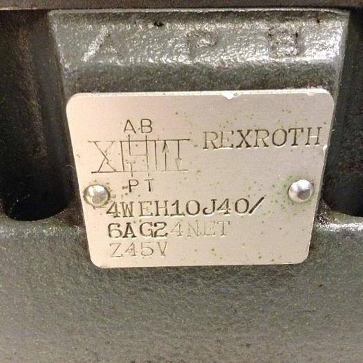 Used REXROTH Valve 4WEH10J40/6AG24NETZ45V Used