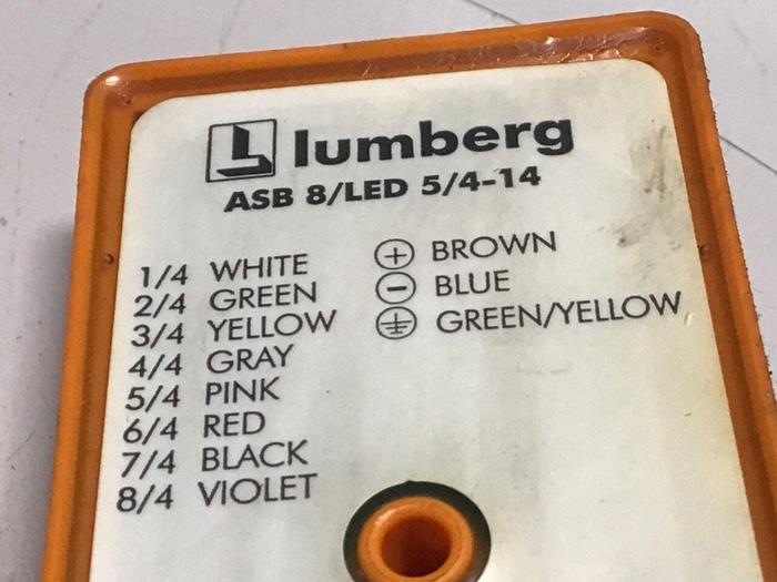 Used LUMBERG Distribution Box ASB 8/LED 5/4-14 #130708