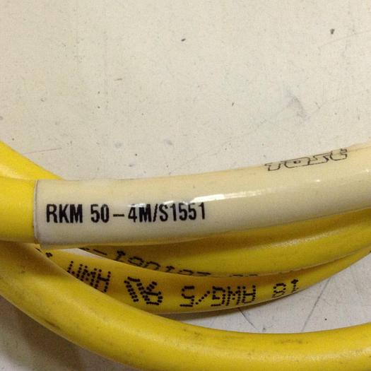 Used TURCK ELEKTRONIK Mini-Fast Cable RKM 50-4M/S1551 #75992