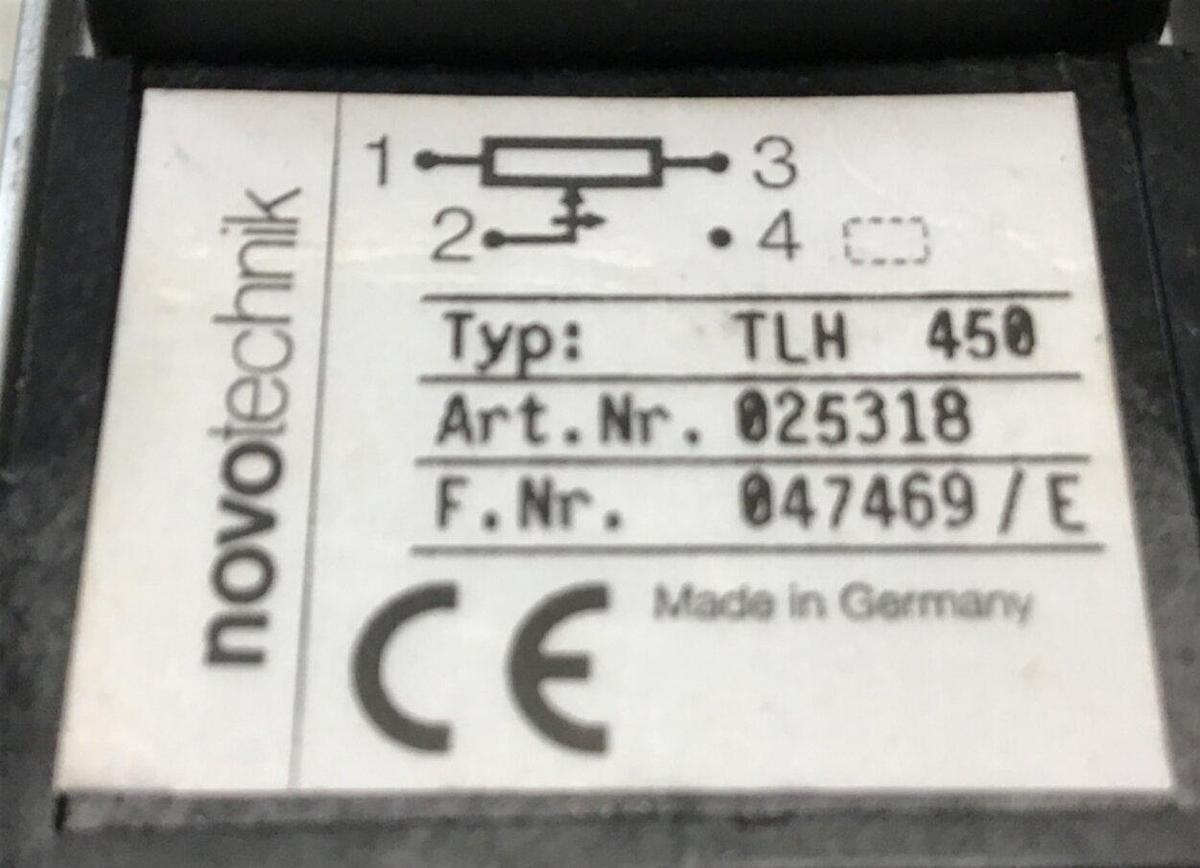 Used NOVOTECHNIK Linear Transducer TLH450 Used
