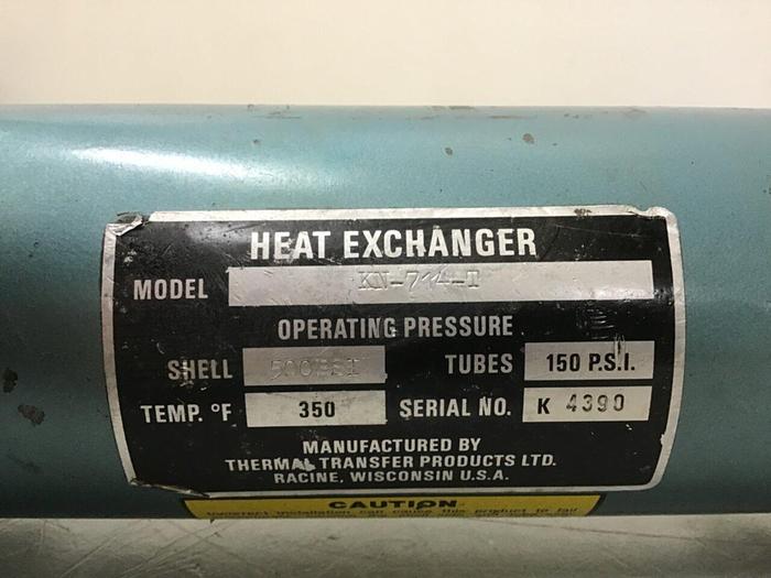 Used THERMAL TRANSFER Heat Exchanger KN-714-T #139230