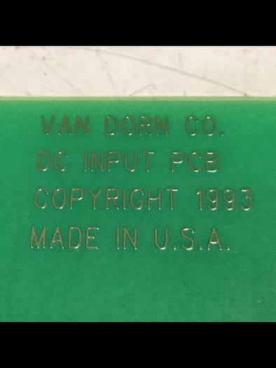 Used VAN DORN DC Input Board 330037 PC330-037 Used