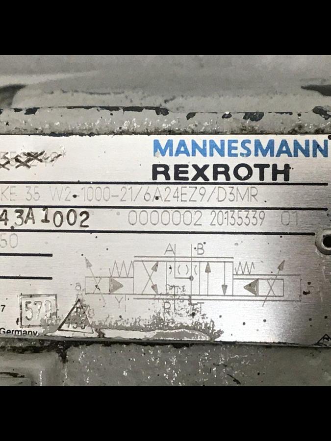 Used REXROTH Valve 4WRKE35W2-1000-21/6A24EZ9/D3MR #144775