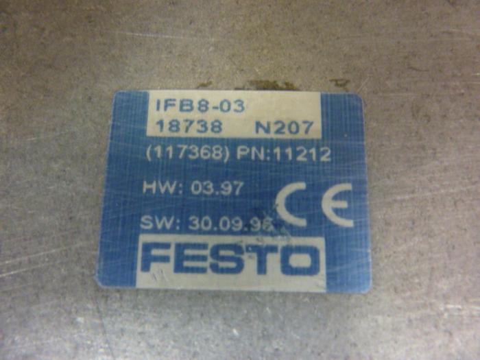 Used FESTO Control Block w/ Valves IFB8-03 #52798