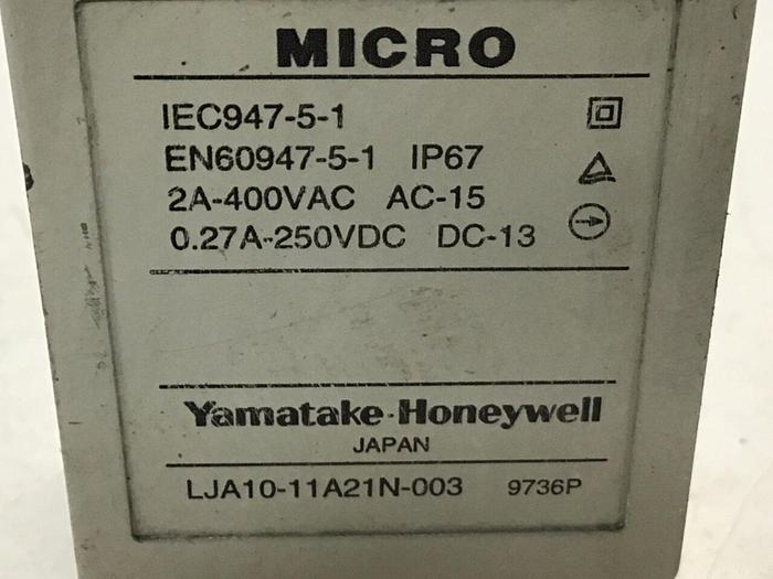 Used YAMATAKE Limit Switch LJA10-11A21N-003 #121497