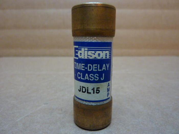 Used EDISON 15 Amp Fuse JDL-15 #27763