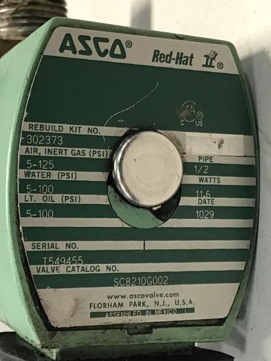 Used ASCO Solenoid Valve SC8210G002 #133086