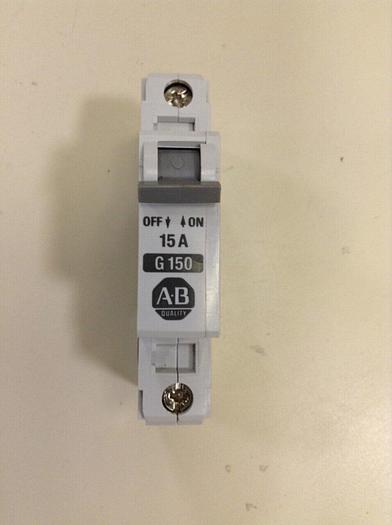 Used ALLEN BRADLEY 15 Amp Circuit Breaker 1492-CB1/G150 SER B #79614