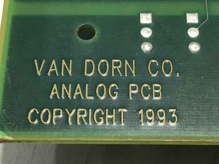 Used VAN DORN Analog Circuit Board 330025 PC330-025 Used