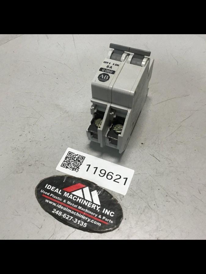 Used ALLEN BRADLEY Circuit Breaker 6 Amp 1492-CB2/G060 SER A Used