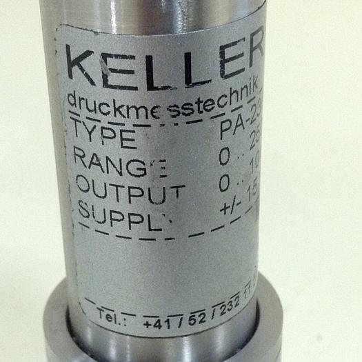 Used KELLER Pressure Transmitter PA-23/80263C-250 #77991