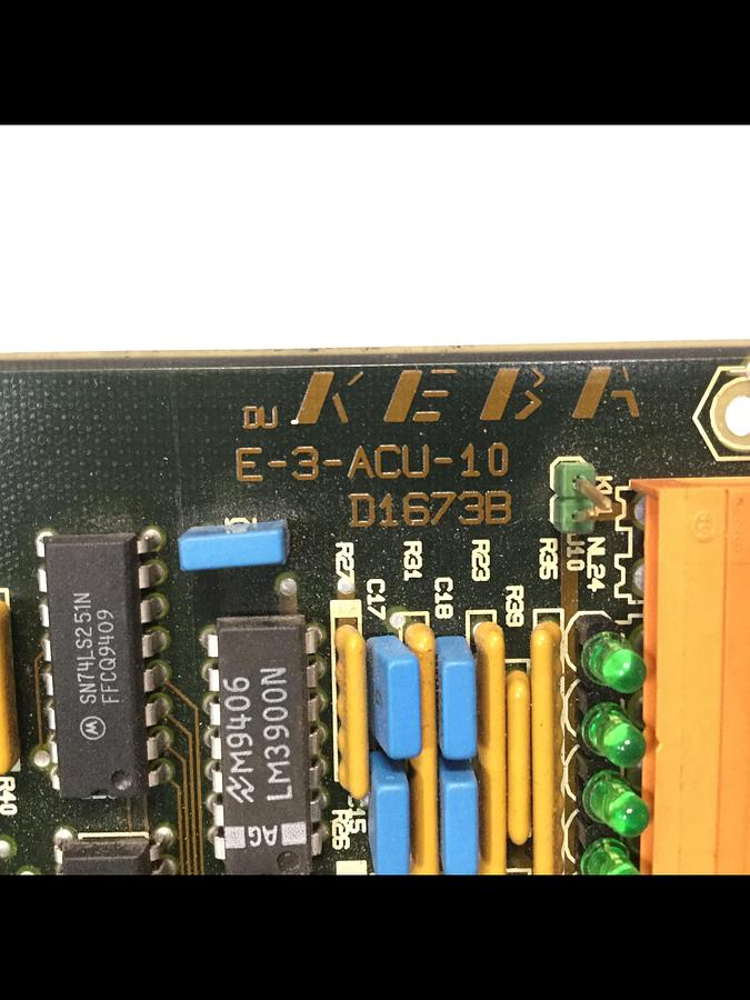Used KEBA Circuit Board E-3-ACU-10 D1673B #101670