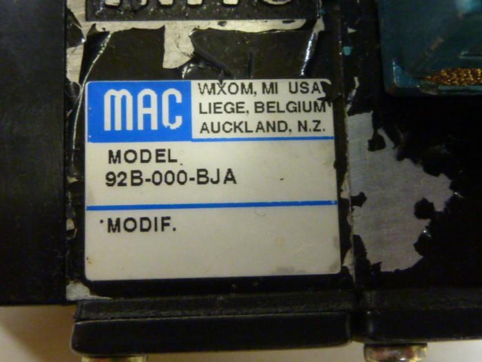 Used MAC Valves BLOCK852 Used